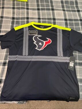 Houston Texans Navy & Neon Short Sleeve Tee
